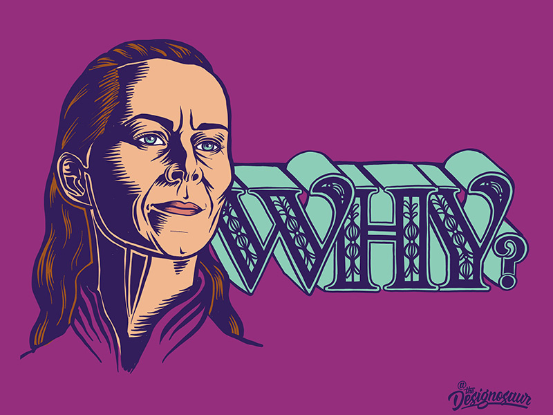 Lysa Arryn portrait lettering typography illustration game of thrones lysa arryn