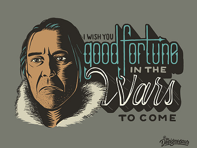 Mance Rayder game of thrones illustration lettering mance rayder portrait typography