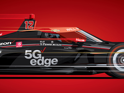 2020 Verizon 5G edge INDYCAR Illustration