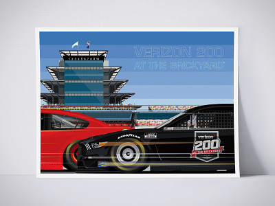 Verizon 200 at the Brickyard Poster