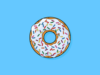 National Donut Day brett nicholson donut illustration illustrator national donut day sprinkles vector