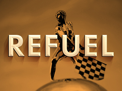 Refuel Newsletter Logo & Header font indianapolis indy 500 indycar logo newsletter racing refuel typography