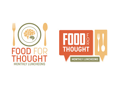 Food For Thought WIP Logo food for logo luncheon thought wip
