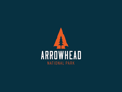Arrowhead National Park Logo arrowhead branding color logo national park vector
