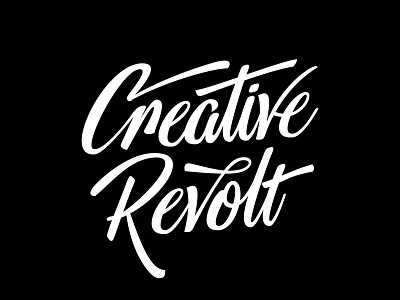 Creative Revolt creative creativity hand inspiration lettering rebellion revolt vector