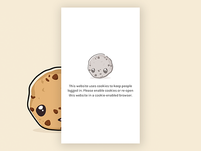 Please Enable Cookies app character character concept cookie cookies cute illustration