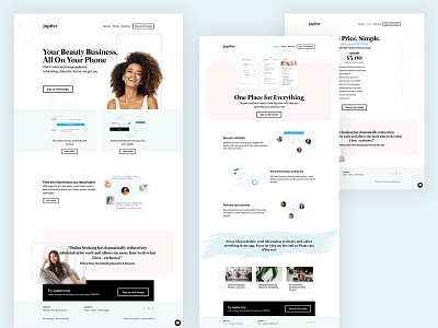 Beta 2.0 - Jupiter Launch art direction clean landing page marketing minimal product marketing product page typography website