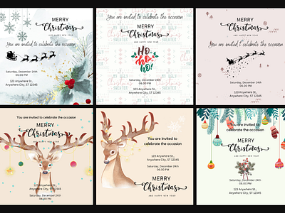 Christmas invitation design