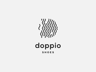 Doppio Shoes: Logo Design branding branding agency flat icon logo logo design logotype mark shoe symbol type typography