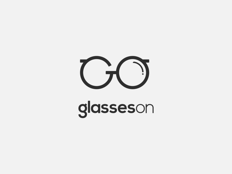 Glasses On: Logo Design branding branding agency flat glasses icon logo logo design logotype mark symbol type