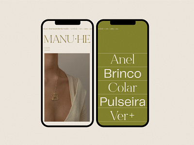 Mobile Website for for Jewelry brand app brand jewelry minimal logos typography ui website