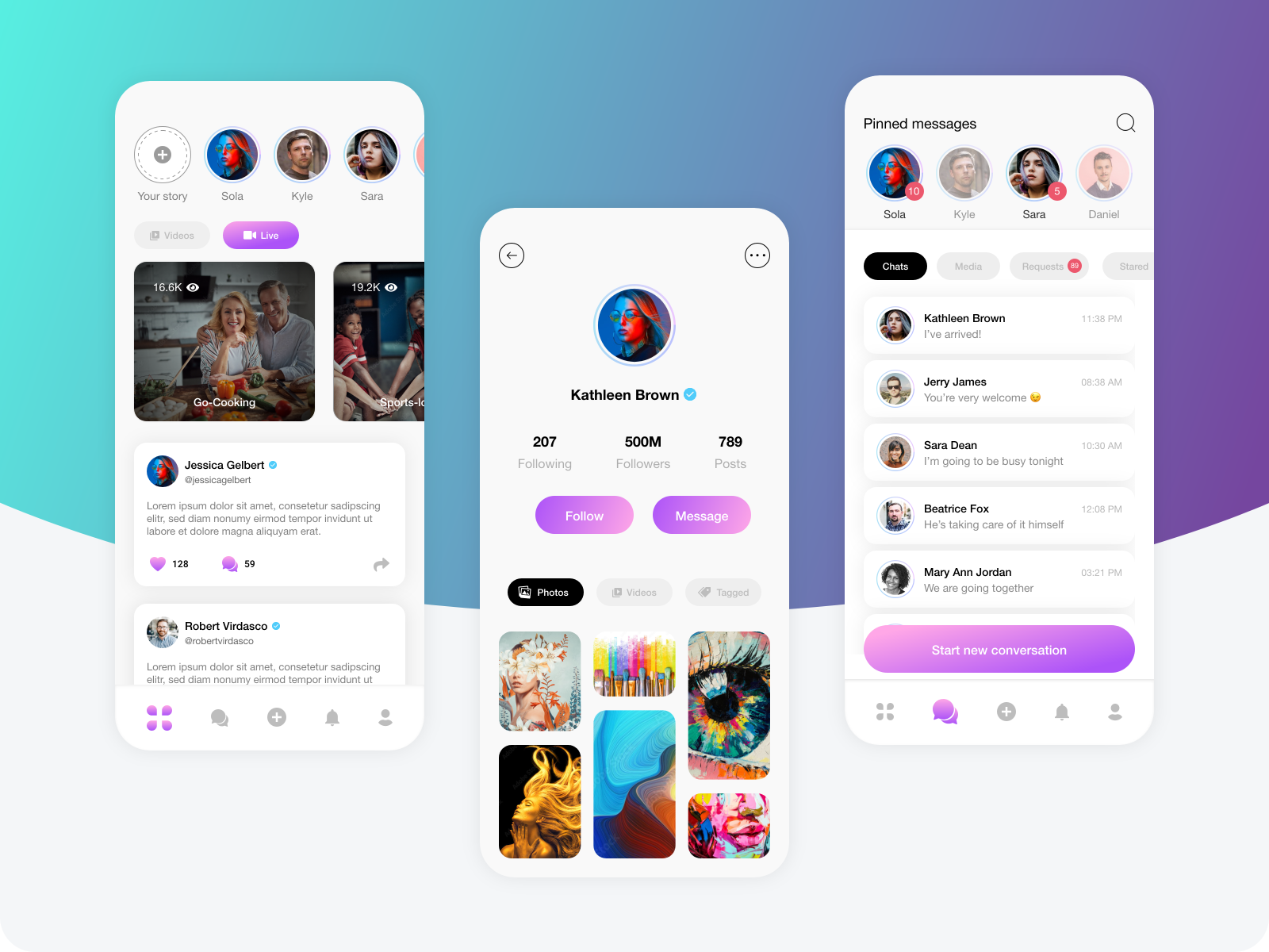 Social Media App by Majid Tahiri 🧑🏻‍🎨 on Dribbble