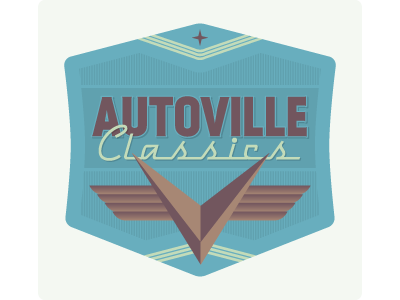 Autoville auto classic car logo vintage