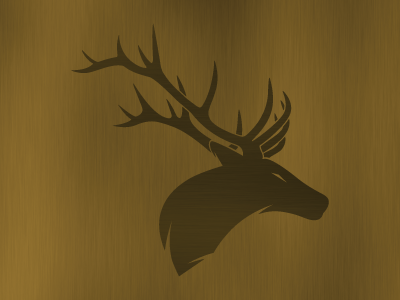 Elk Illustration antlers elk hunting identity logo monarch
