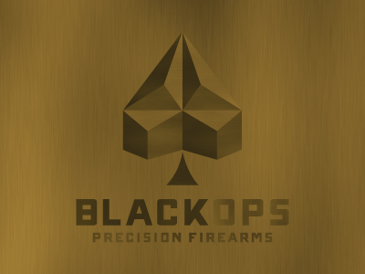 BlackOps Precision firearms identity logo rifles spade