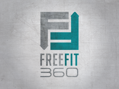 FreeFit360 - V1 fitness gym health identity logo