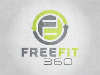 FreeFit360 - V2 fitness gym health identity logo