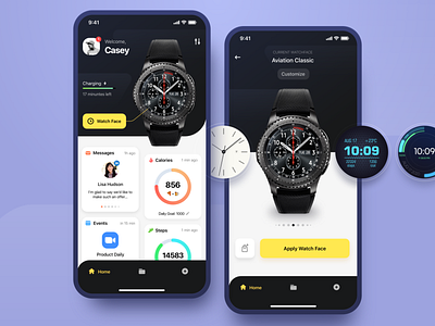 Samsung Watch App-Companion ui watch