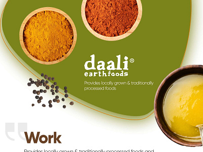 Daali Earth Food branding design graphic design illustration ui uiux ux website design