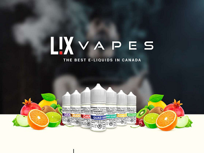 LIX Vapes branding design graphic design illustration ui uiux ux website design