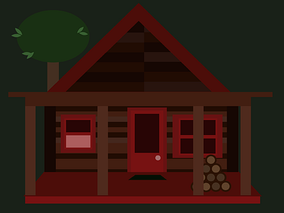 Solitude cabin design house log cabin nature vector woods