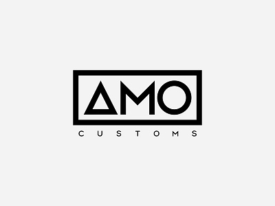 AMO Customs Branding advertising branding logo product web design