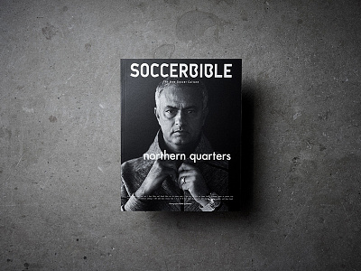 SoccerBible - Northern Quarters Cover editorial graphic design magazine portrait print