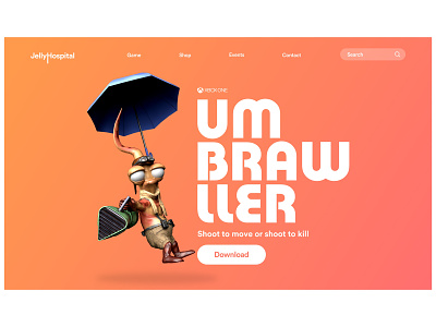 Umbrawller - Game Project design game illustration inspiration minimal uiux visual design web web concept web design xbox