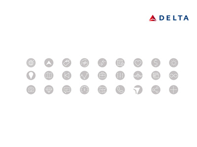 Delta Airlines Employee Rewards art direction creative direction design icon sets icons illustration logo design vector vectors visual design