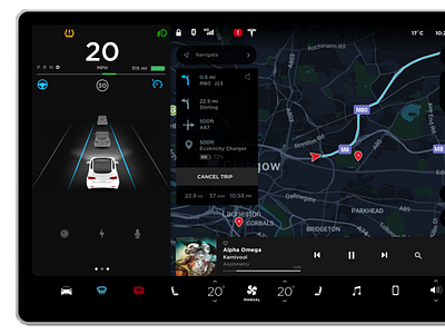 nice Tesla UI dashboard!
