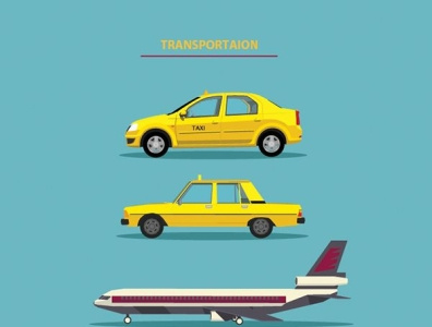 taxi vector ui design