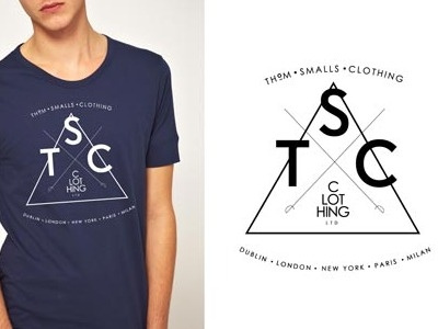 TSC Triangle Print clothing print screen print