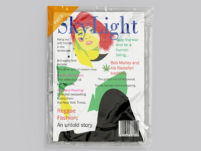 art magazine cover layout