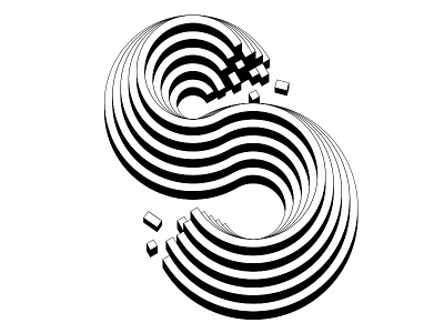 S design geometric lettering s typography