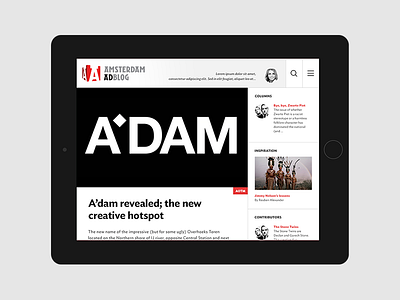 Amsterdam Ad Blog ad advertising amsterdam blog tablet web
