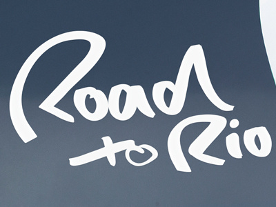 Lettering R2R font handwritten lettering rio road type