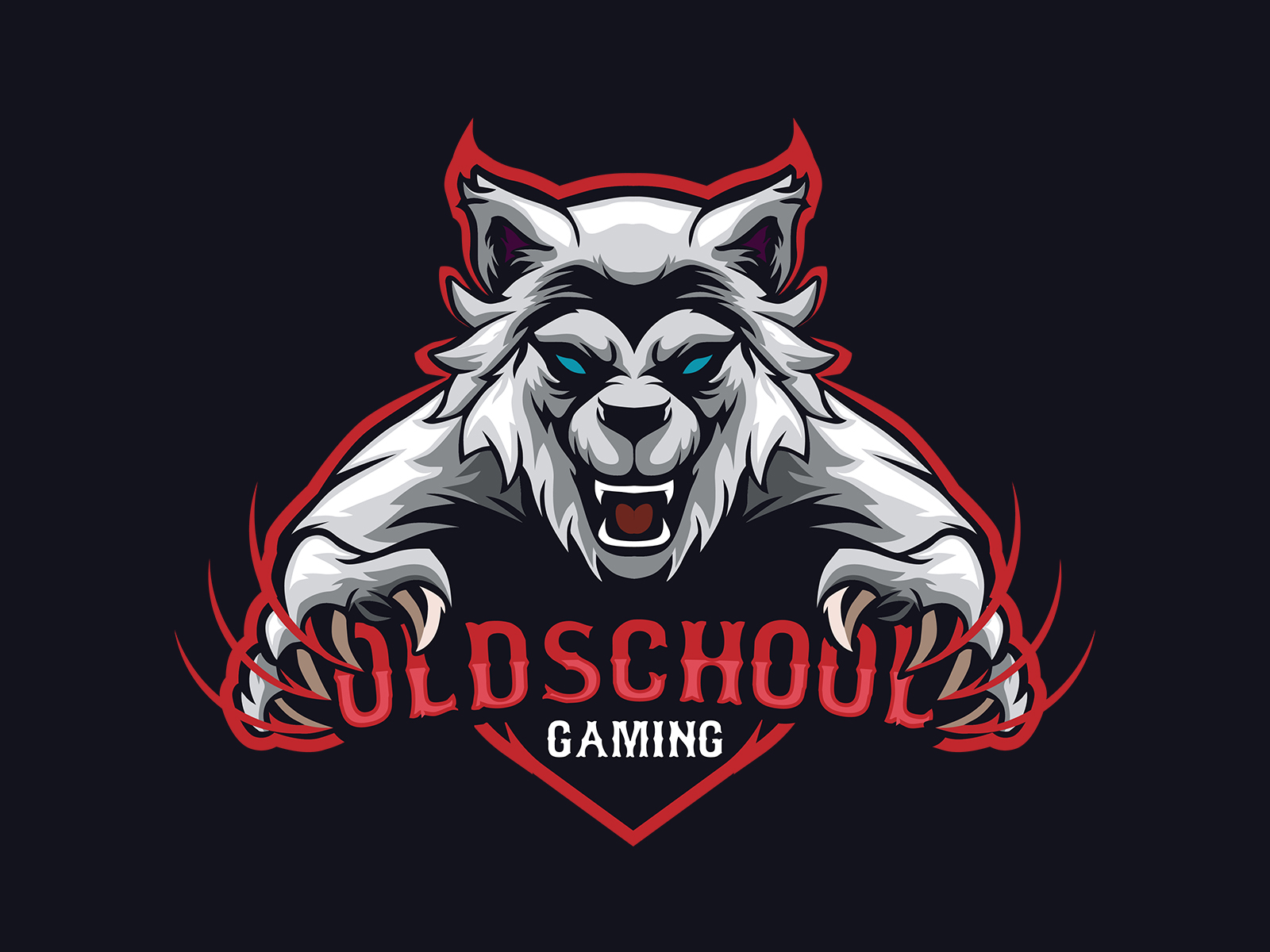 OLDSCHOOL GAMING AN OLD WOLF MASCOT by khamid farhan on Dribbble