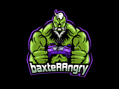 BAXTERANGRY OLD HULK MASCOT LOGO