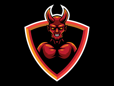 THE RED DEVIL MASCOT 666 demon design devil horns devils esport esports gaming illustration logo mascot mascot design mascotlogo reddevil redshift3d satan