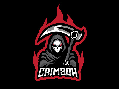 GRIM REAPER MASCOT LOGO design esport esports graphic grim grimreaper illustration logo mascot mascot design mascot logo mascotlogo reaper streamer