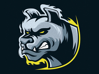 DOG HEAD MASCOT LOGO animal animals dog illustration dog logo dogs esports gaming illustration logo mascot sports vector