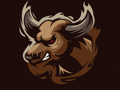 BULLS HEAD MASCOT LOGO animal branding bull bulls esports logo logodesign mascot mascot design mascot logo mascotlogo sports sportswear wildlife