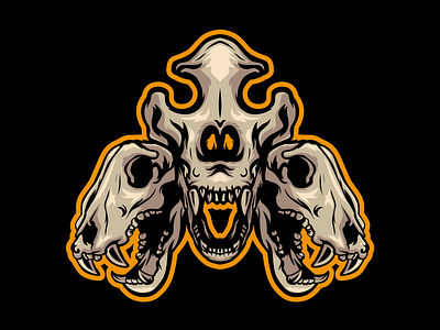 3 Animal Skull head