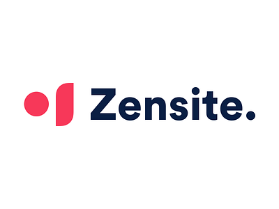 Zensite Logo agency logo minimalistic portfolio red san sarif zen zensite