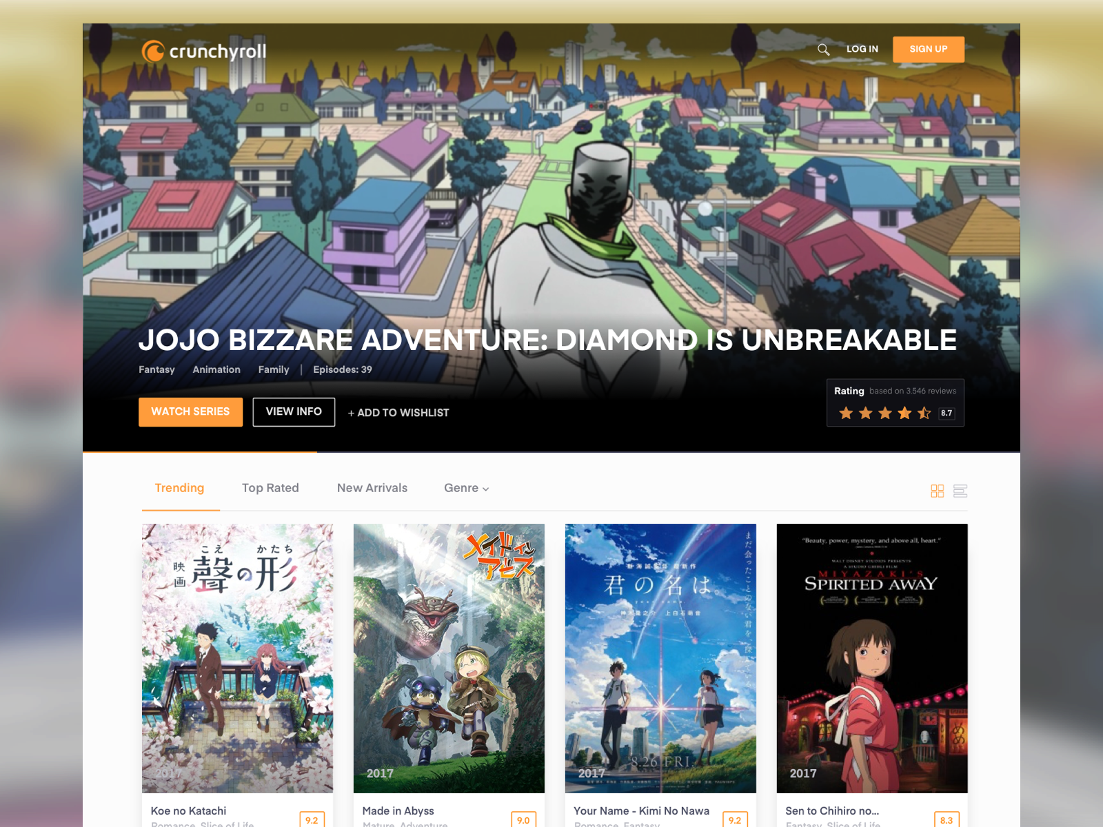 Crunchyroll Library by David Yap on Dribbble