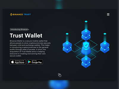 Binance's Trust Wallet binance bitcoin crypto crypto wallet cryptocurrency ethereum landing landing page trust wallet