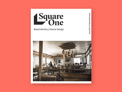 Magazine Cover for Square One cafe living coral magazine pantone print square one zensite