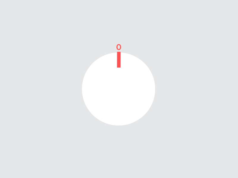Animated Knob after effect animation minimal number simple slider ui uiux ux