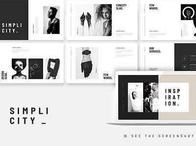 Stylish Minimal Keynote Template #2 app branding design graphic design illustration logo typography ui ux vector