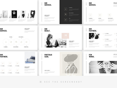 Stylish Minimal Keynote Template #4